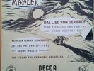 Mahler Das Lied Von Der Erde Ferrier Patzak Walter 2LP Set Decca LXT 2721 2722