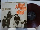 THE BEATLES / A HARD DAY'S NIGHT, RARE RED WAX JAPAN ONLY ORIG. 1964 ODEON LP