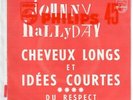 JOHNNY HALLYDAY Cheveux longs et idées courtes 1966 SP Philips Jukebox Encart
