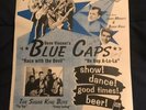 vintage rock and roll poster Gene Vincent and Blue Caps autographs on poster