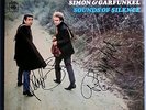 SIMON & GARFUNKEL SOUNDS/SILENCE RARE '66 LP NO TITLES COVER AUTOGRAPHED BY BOTH