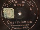 POLIN Chez les lutteurs / Le feu en ville DISQUE 78 tours DUTREIH D 4088 / 4089