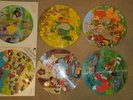 6 Walt Disney LP picture disc Jungle Book Fox Hound lady Tramp Pinocchio