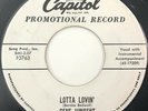 * GENE VINCENT Lotta Lovin ROCKABILLY 1957 ROCKER Capitol Promo 45 HEAR
