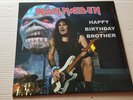 iron maiden - happy birthday  brother -  lp '- marble  vinyl