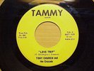 GREAT & RARE GARAGE PSYCH 1ST PRESS 45  TONY CHURCH  LISTEN