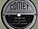 POST WAR BLUES   Cow Cow Davenport : Hobson City Stomp   Comet C3   78 RPM (E+)