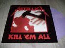METALLICA RARE LP COULEUR KILL 'EM ALL