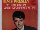 Rock & Roll 45 ELVIS PRESLEY We Call On Him RCA promo picture sleeve