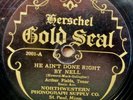 Rare Label 78 rpm HERSCHEL GOLD SEAL #2001 with Arthur Fields and Jack Kaufman.