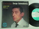 French EP 45t  vinyl  (7') 1960 SERGE GAINSBOURG /LA CHANSON DE PREVERT