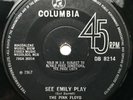 PINK FLOYD - SEE EMILY PLAY rare UK 1st press 45 DB 8214