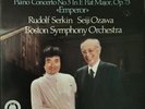 TELARC DG-10065 BEETHOVEN PIANO CONCERTO NO. 5 EMPEROR  *SERKIN OZAWA*   NM/EX
