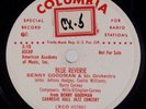 BENNY GOODMAN: Blue Reverie US Columbia Carnegie Hall Jazz Promo 12” 78 MP3