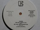 Queen 12” Single   “We Will Rock You / We Are The Champions”   RARE Promo