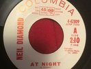 Neil Diamond At Night Clowntown Super Rare White Label Columbia Promo 45 4-42809