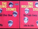 2 x Sg.  COVER   -  THE ROLLING STONES   -  IT`S ALL OVER NOW + NOT FADE AWAY
