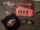 U2 JOSHUA TREE TOUR 2019 VIP BUNDLE  RED VINYL LP POSTER, GUITAR PICK SET, TOTE