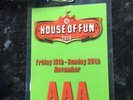 Rare Madness AAA Backstage Pass House Of Fun Suggs 2-Tone 2016