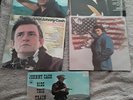 Johnny Cash Vinyl Records (5) Bitter Tears, I Walk The Line, The World Of, Ride