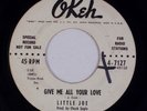 LITTLE JOE: Give Me All Your Love US OKEH 4-7127 R&B Soul Promo 45 HEAR