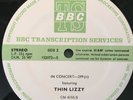 THIN LIZZY BBC transcription disc In Concert 299