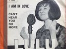 LULU Can’t Hear You No More VINYL SINGLE Orig ITALY PICTURE SLEEVE Jimmy Page