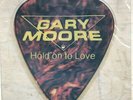 GARY MOORE HOLD ON TO LOVE SHAPED PIC DISC 1983 PLECTRUM SHAPE with devil in her