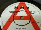 H.M.V. DEMO RECORDING THE SWINGING BLUE JEANS DO YOU KNOW/ANGIE POP 1206