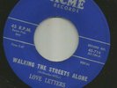DOOWOP R&B -LOVE LETTERS - WALKING THE STREETS ALONE -HEAR -1961 2nd PR. ACME