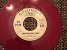 Bob Dylan Subterranean Homesick Blues Red Vinyl 45 DJ PROMO G-