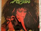 original POISON Open Up And Say Ahh  LP w/ BANNED COVER ART glam metal 1988