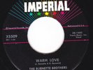 Rockabilly 45 - BURNETTE BROTHERS - Warm Love / My Honey