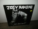 JOEY RAMONE  “ya Know” Vinyl Record 2 LP Gatefold M- Gatefold STOOGES DEAD BOYS