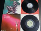QUEEN 1st LP 1973 / NEWS OF THE WORLD 1977 DAMAGED CVRS VINYL EXCELLENT