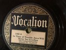 Vocalion 1162 GUITAR EVANGILIST (Clayborn) GOD RIDING THROUGH LAND  78 rpm 1928