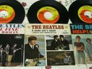 The Beatles-I Feel Fine;Help ;A Hard Day's Night-Vinyl 45s w/Picture Sleeves