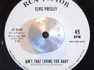 ROCK & ROLL 45 - ELVIS PRESLEY - AIN'T THAT LOVING YOU /ASK RCA Promo VG+ Hear