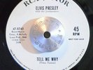 ROCK & ROLL 45 - ELVIS PRESLEY - TELL ME WHY /BLUE RIVER RCA Promo VG+ Hear