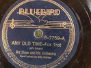 Bluebird 7759 Artie Shaw Orch w BILLIE HOLIDAY Any Old Time  1938 78rpm V+
