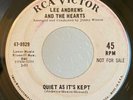 Northern Soul PROMO 45 Lee Andrews and The Hearts Quiet As It's Kept on RCA HEAR
