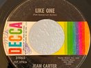Northern Soul 45 Jean Carter Like One on Decca HEAR