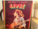 BOB MARLEY & THE WAILERS - LIVE  (1975 LP) EARLY UK PRESS  LARGE POSTER  VG+