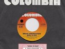 BRUCE SPRINGSTEEN  Born To Run / Meeting Across The River  45 with jukebox tab