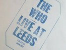 The Who LP Live at Leeds UK Track press Blue Writing & 10 inserts poster TOP WW