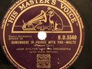 JACK HYLTON - SOMEWHERE IN FRANCE / WE'LL MEET AGAIN [78rpm] HMV BD5540