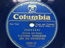 78 RPM  JAZZ  Columbia 2825-D: Fletcher Henderson w/ Red Allen - 1933 Blue wax
