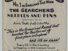 SEARCHERS Needles And Pins PROMO PICTURE SLEEVE and White Label Promo 45