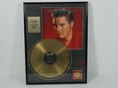 LP- Elvis Presley THE NUMBER ONE HITS GOLD PLATED RECORD 24 KT  / 7 T 661
