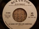 Elvis Presley 45 Rare WLP  If Every day Was Like Christmas / How Would You like